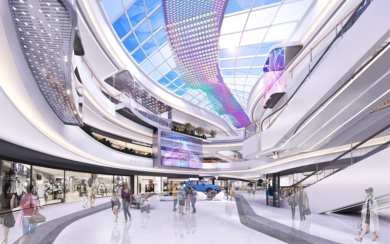 時(shí)尚潮流商場裝修效果圖