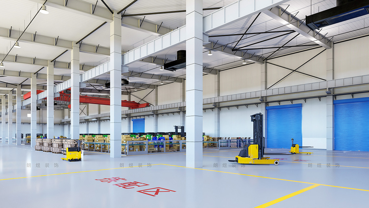 電商倉儲(chǔ)中心鋼結(jié)構(gòu)廠房裝修效果圖